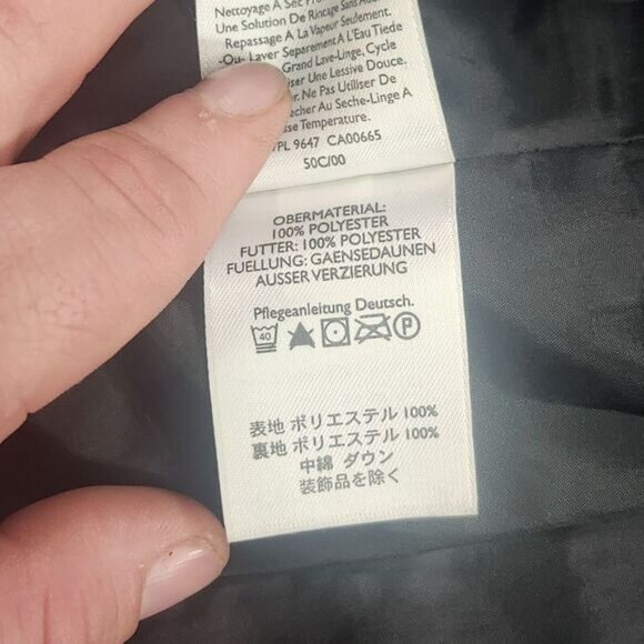 Eddie Bauer Puffer Vest Womens Small Goose Down Quilted Snowflake Print Floral - Picture 10 of 16